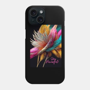 Stay Powerful! A feathery-flowery composition of good vibes! Phone Case