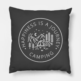 Happiness is a Journey Pillow