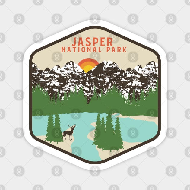 Jasper National Park Alberta Canada Magnet by Tonibhardwaj