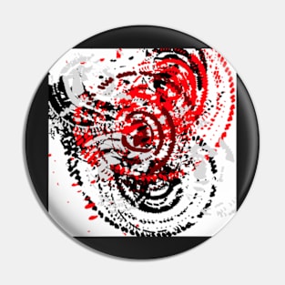 red black white silver grey abstract digital art Pin