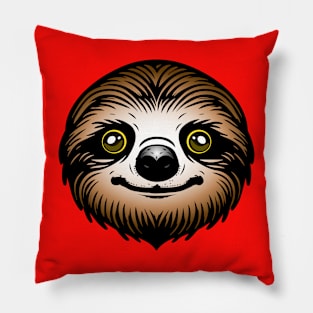 Sloth, kawaii animals Pillow