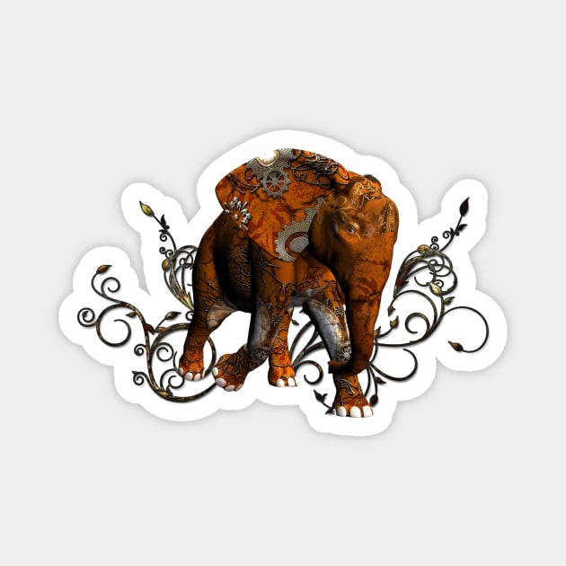 Awesome steampunk elephant Magnet by Nicky2342