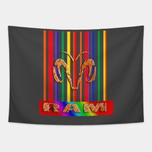 rainbow RAM Tapestry