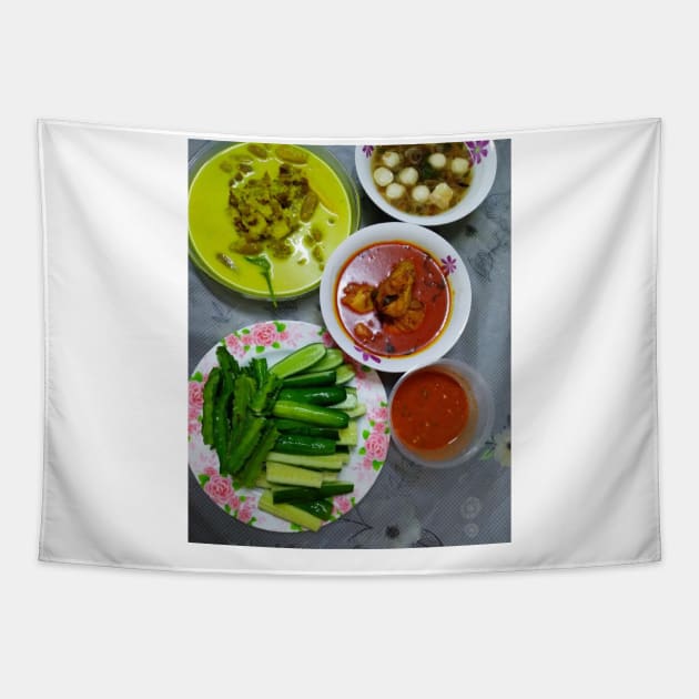 Belacan chili sauce Tapestry by djwalesfood