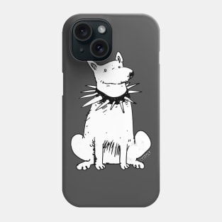 white dog Phone Case