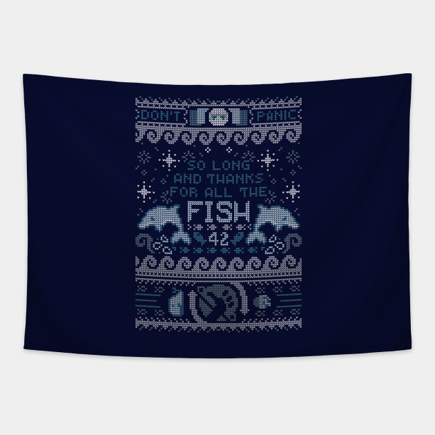 Thanks for the Fish Tapestry by Licunatt