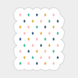 Pattern Stars Colors Magnet