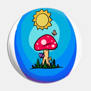 Amanita Summer Pin