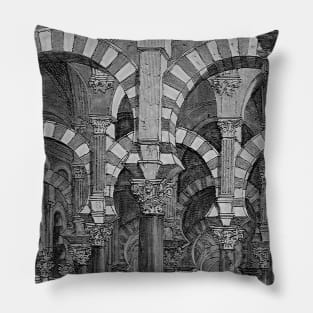 Cathedral Mosque of Cordoma Moorish architecture Pillow