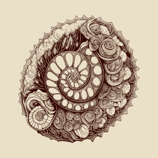 Floral Snail T-Shirt