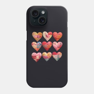 Patchwork Hearts Collection Phone Case