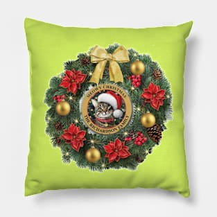 Meowy Christmas Merch Pillow