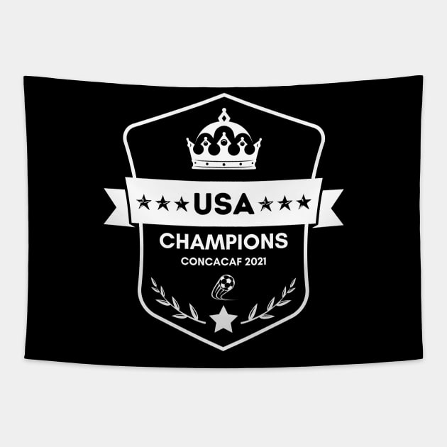 USA Gold Cup Champions 2021, USA Concacaf Champions 2021, USA Gold Cup Tapestry by Hussar