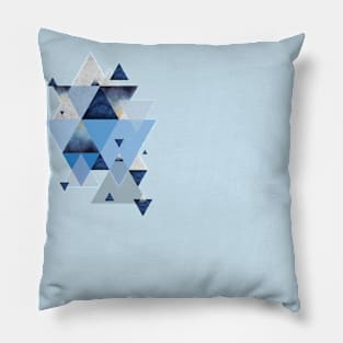 Blue Geometric Pillow