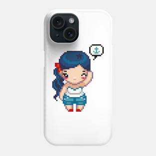 Waving Hello Sailor Pixel Girl Phone Case