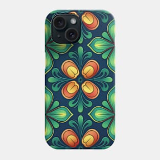 Clover shamrock in St Patricks day seamless pattern Phone Case