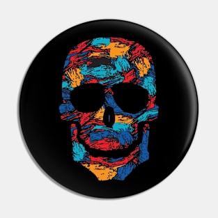 Colorful Skull Pin