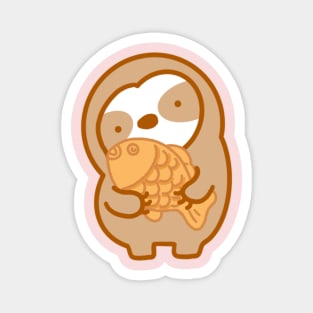 Cute Taiyaki Sloth Magnet