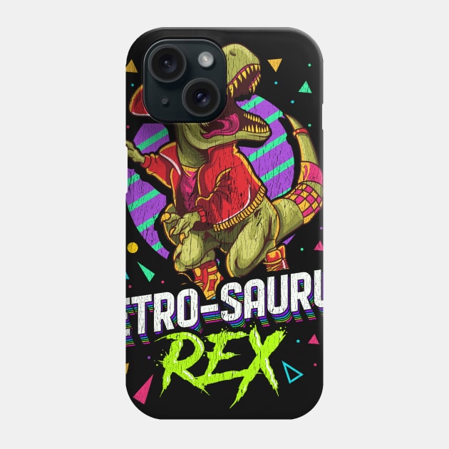 Retro Saurus T Rex Dinosaur Cool Phone Case by E