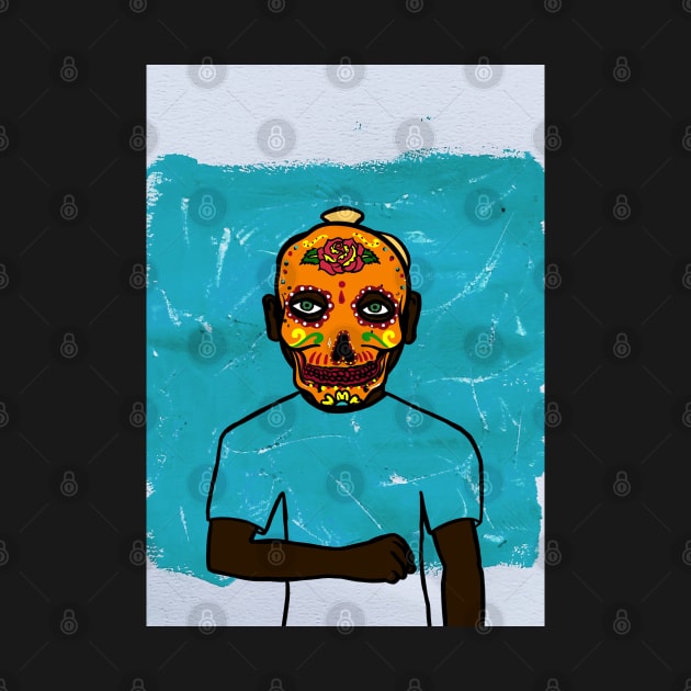 Discover Unique NFT Character with MaleMask and Expressionist Vibes on TeePublic by Hashed Art