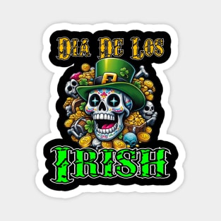 St. Patrick's Day - Dia de los Irish (Transparent Background) Magnet