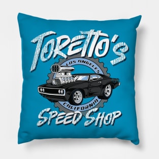 Toretto's Speed Shop Pillow