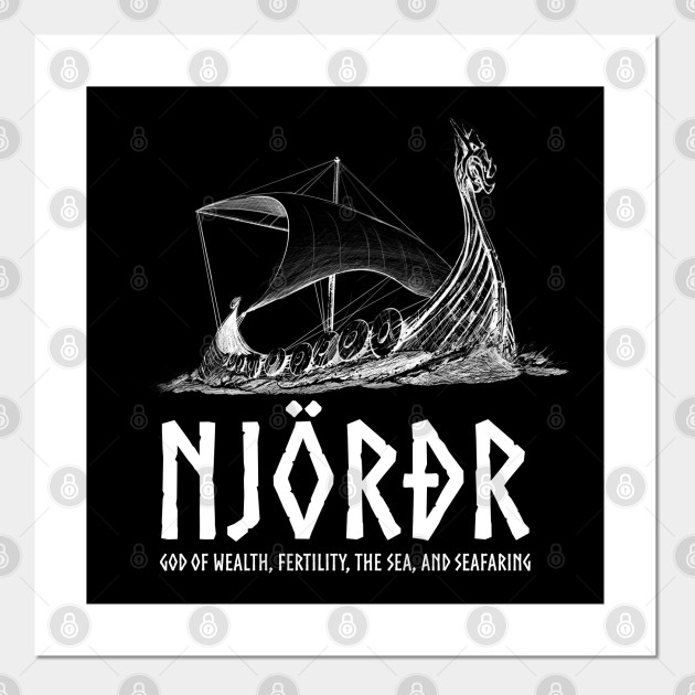 Viking Mythology Njord Norse God Of The Sea And Seafaring Mythology Posters And Art Prints Teepublic