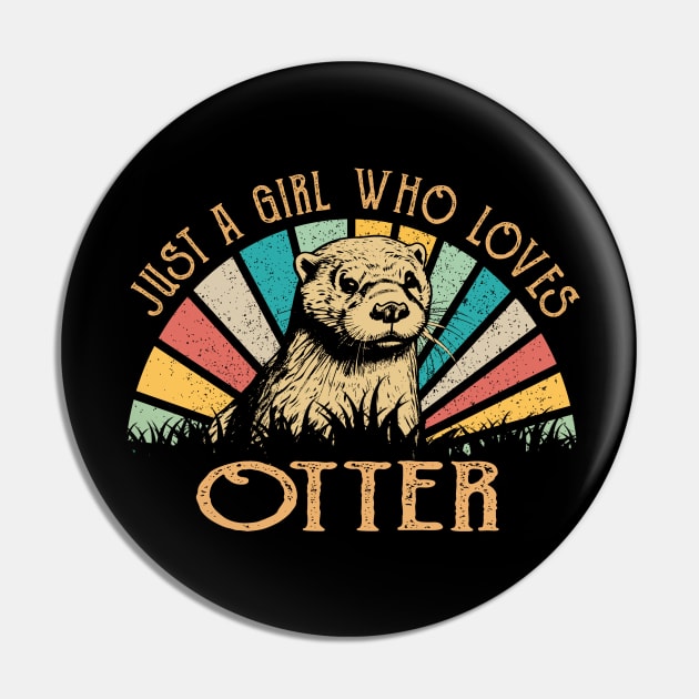 Tail Tales Just A Girl Who Loves Otter Wildlife Tee Trends Extravaganza Pin by Kleurplaten kind