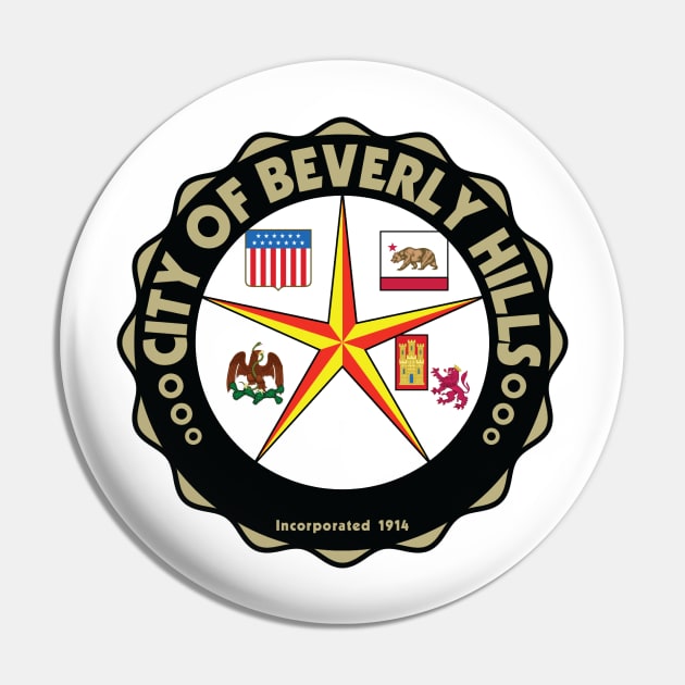 Beverly Hills Pin by Wickedcartoons