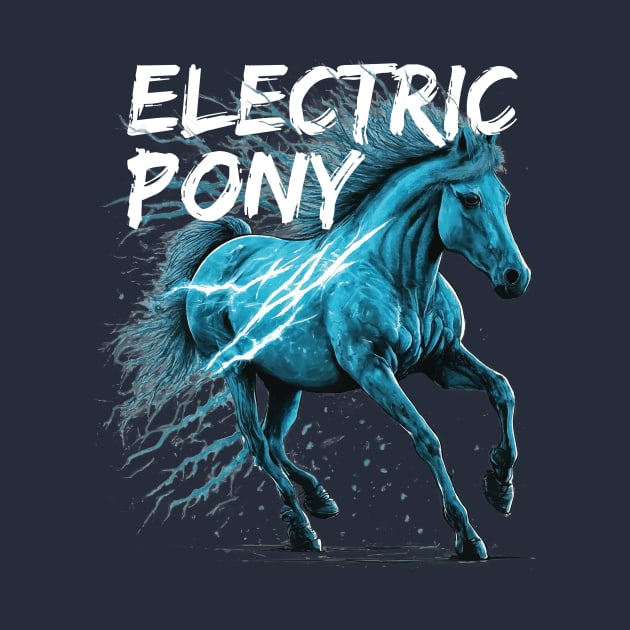 Blue Electric Pony by zealology