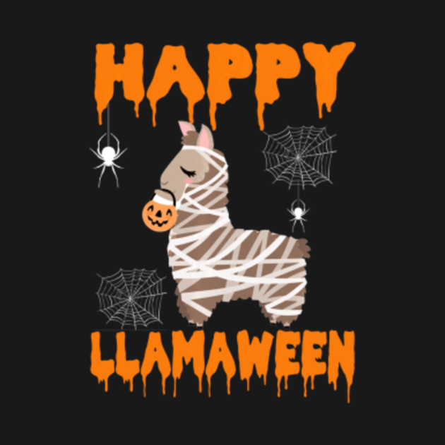 Halloween Llama costume Happy Llamaween Funny Halloween Gift - Halloween Llama Costume Happy