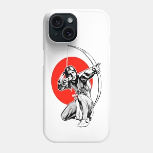 Native American Indian shooting arrows Phone Case