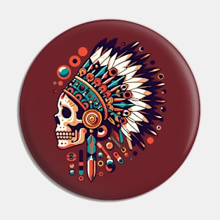 Indian skulls Pin