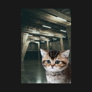 Brutalist Emerald Kitten T-Shirt