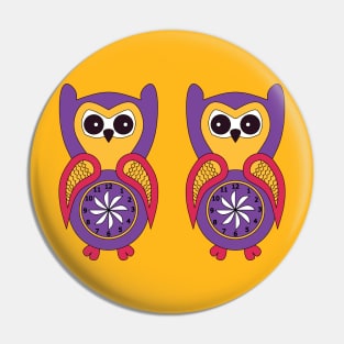 Twin birds baby owls Pin