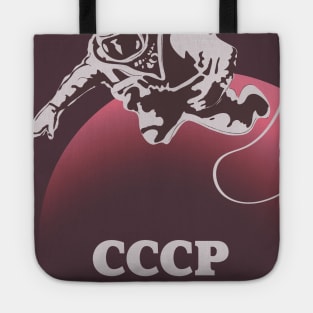 CCCP Soviet union cosmonaut space art Tote