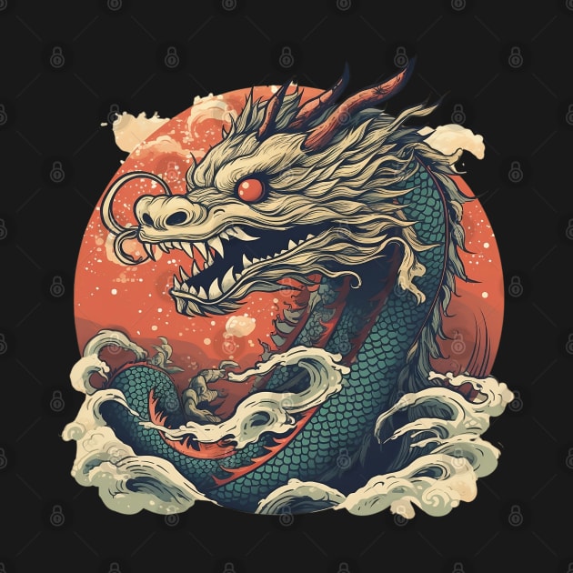 Legendary Japanese Sea Dragon by PlayfulPrints