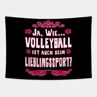 Volleyball Lieblingssport Geschenk Beachvolleyball Tapestry