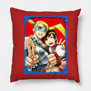 Street Fighter R. Mika and Sakura K. V2 Pillow