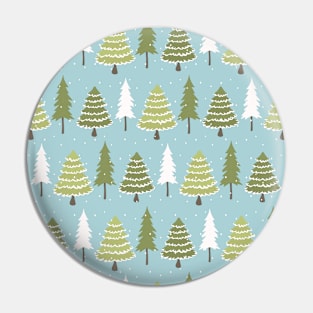 Festive Christmas tree Pattern Pin