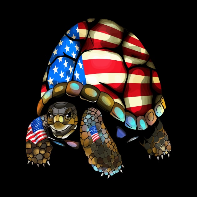 Patriotic Tortoise by JH Mart