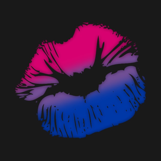 Bisexual Big Kissing Lips by wheedesign