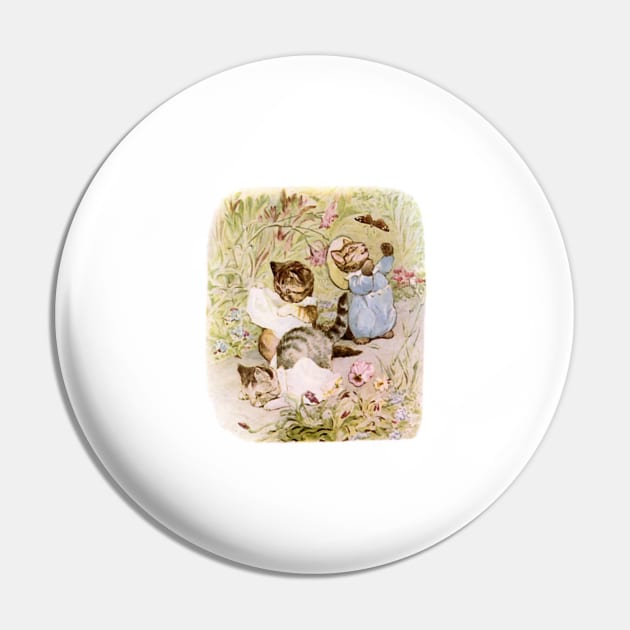 Beatrix Potter - Tom Kitten and Butterflies Pin by QualitySolution