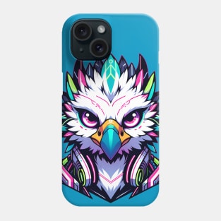 Cyberpunk Neon Avian Anthro Griffin Phone Case