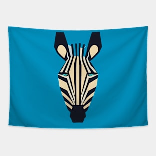 Geometric Design of a Zebra Face Tapestry