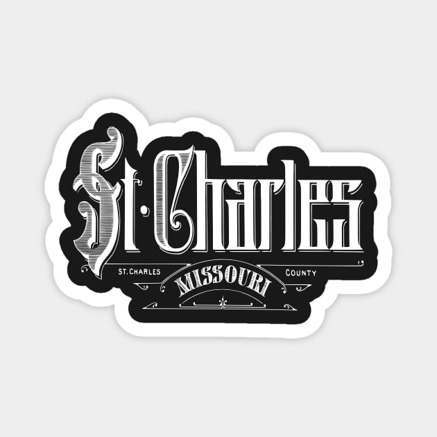 Vintage Saint Charles, MO Magnet by DonDota