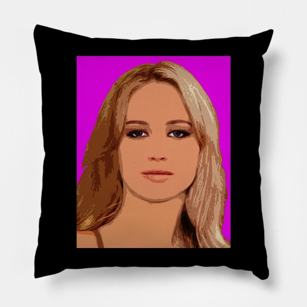 jennifer lawrence Pillow by oryan80