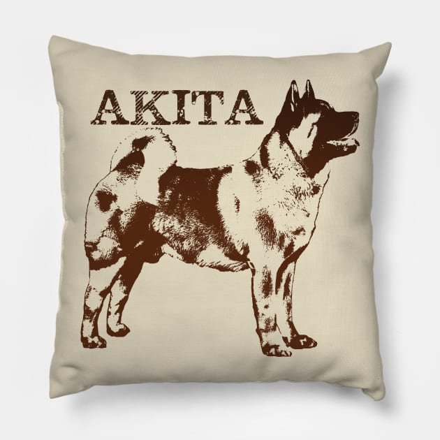American Akita Pillow by Nartissima