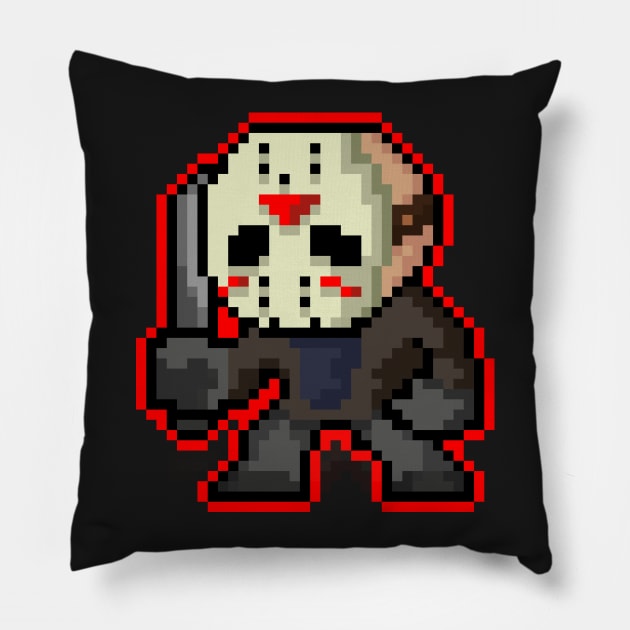 Pixel Jason Pillow by RetroPixelWorld