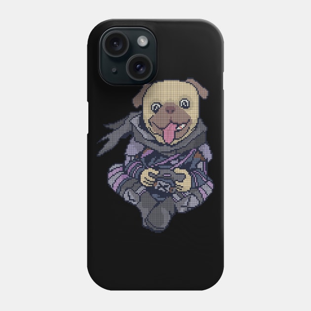 Pixel Gamer Pug - low-bit graphics - gift Phone Case by sweetczak